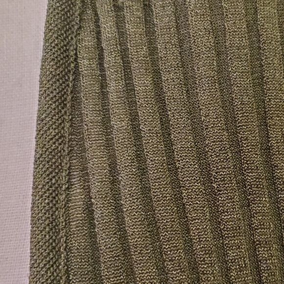 Nicole Studio VINTAGE Olive Green Maxi Dress w/Vest, Size 8 - Picture 13 of 14